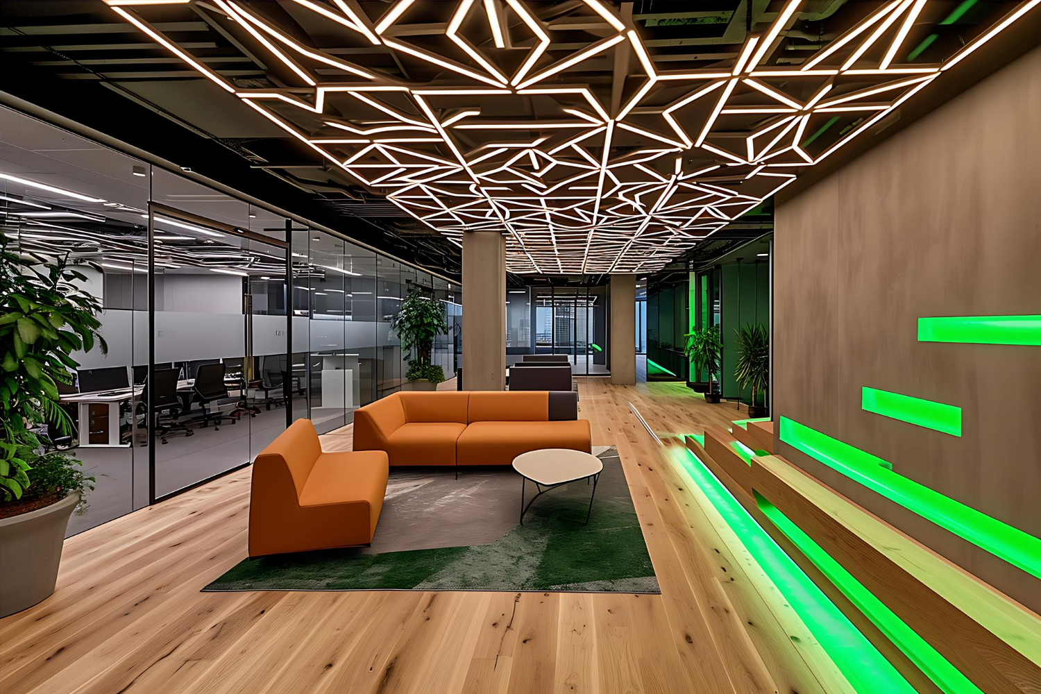 Tendências internacionais em design de divisórias de ambientes corporativos