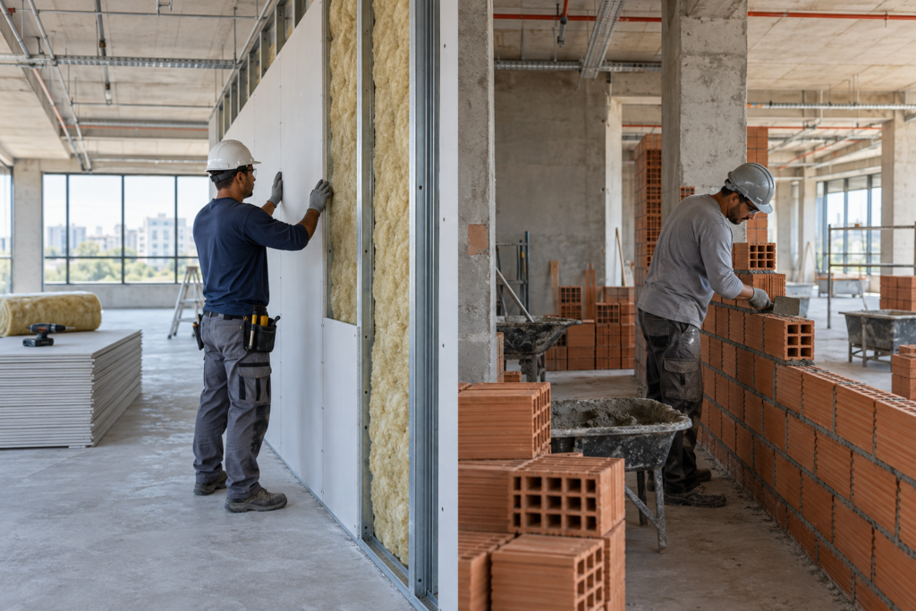 Drywall ou alvenaria: qual tem o melhor preço na reforma?