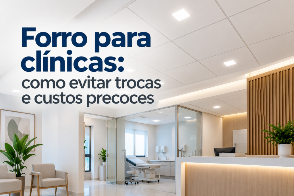 Forro para clínicas: como evitar trocas e custos precoces